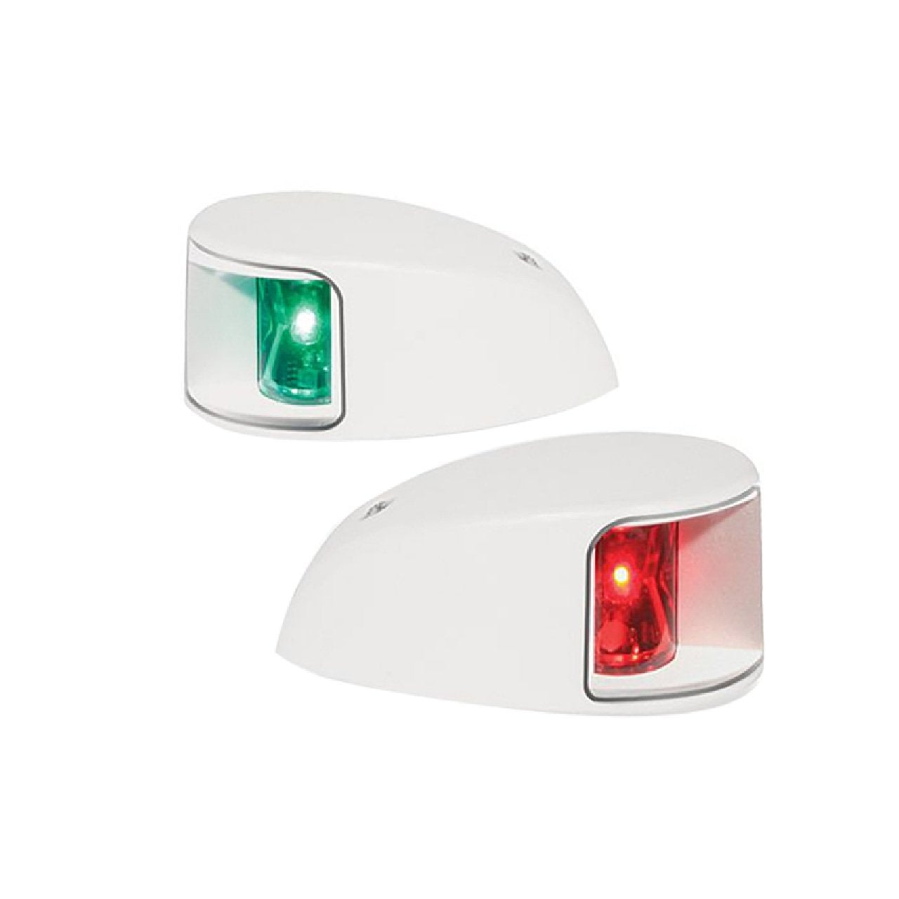 Hella Marine NaviLED Deck Mount Port & Starboard Pair - 2nm - Clear Lens/White Housing