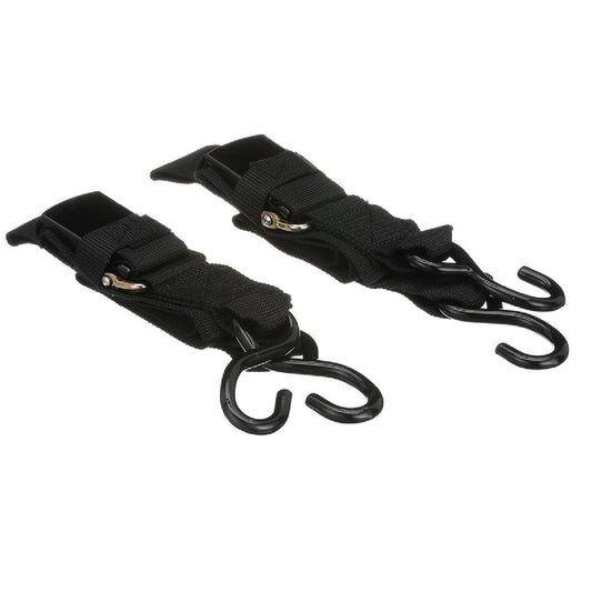 Attwood Quick-Release Boat Trailer Transom Tie-Down Straps 2" x 4' Pair