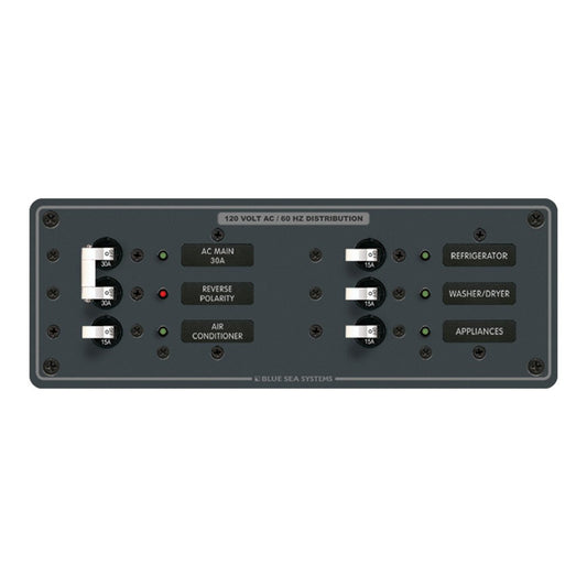 Blue Sea AC Main +4 Positions Toggle Circuit Breaker Panel