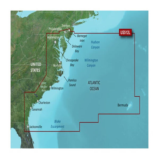 Garmin BlueChart® g3 Vision® HD - VUS512L - Mid-Atlantic - microSD™/SD™