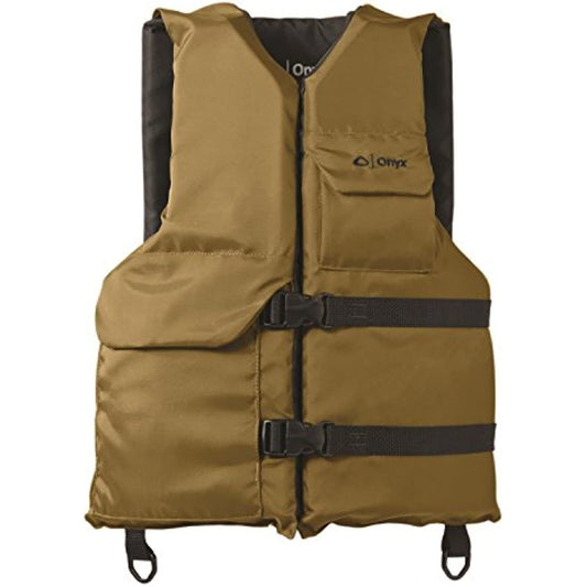 Onyx Sport Type III Water Sports Life Jacket Adult PFD in Tan