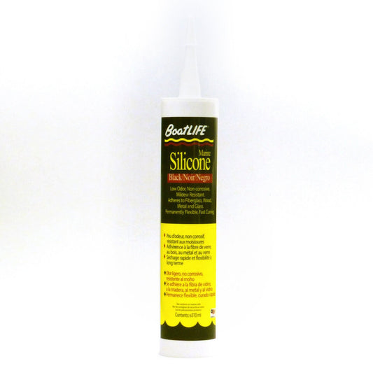 BoatLIFE Silicone Rubber Sealant Cartridge - Black 1152