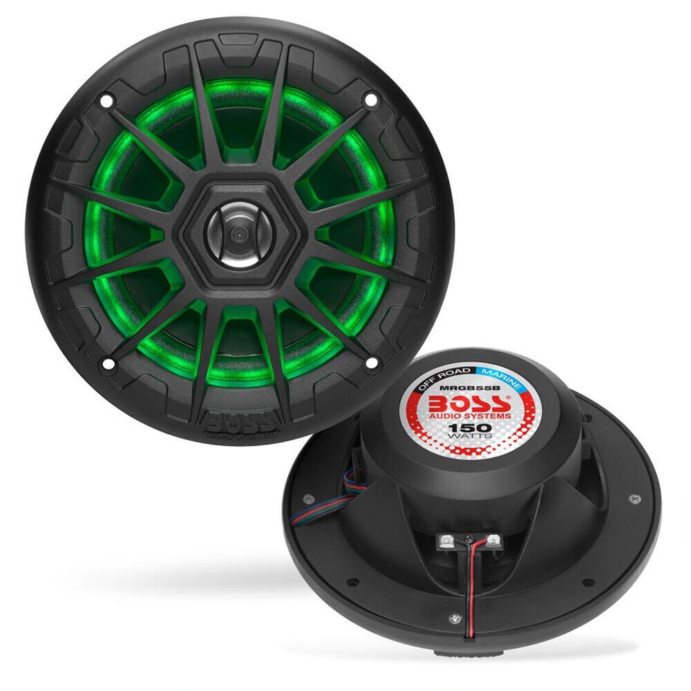 BOSS Audio Systems MRGB55B 5.25 Inch Marine Audio Speakers - Weatherproof, 150
