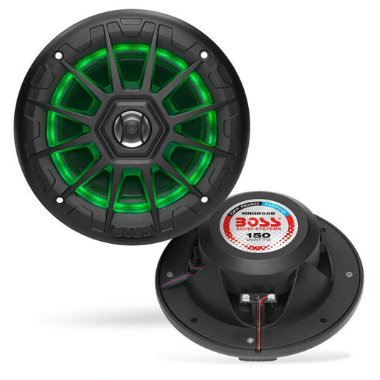 BOSS Audio Systems MRGB55B 5.25 Inch Marine Audio Speakers - Weatherproof, 150