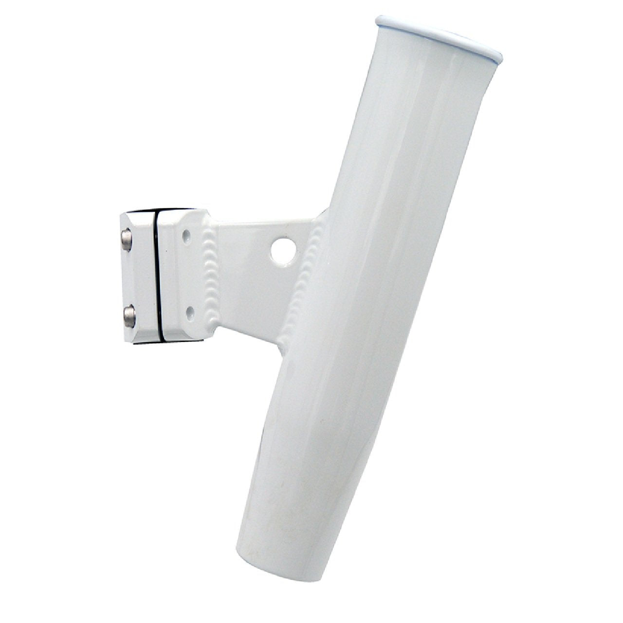 C.E. Smith Aluminum Vertical Clamp-On Fishing Rod Holder 1-5/16" OD White