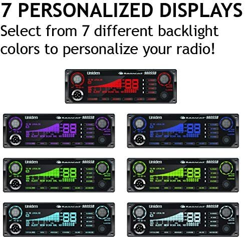 Uniden BEARCAT 980 40- Channel SSB CB Radio- NOAA-7- Color Display
