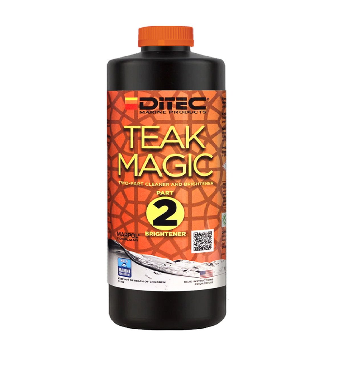 DiTec Teak Magic: Part 1 and 2 Boat Teak Cleaner-Combo 32oz