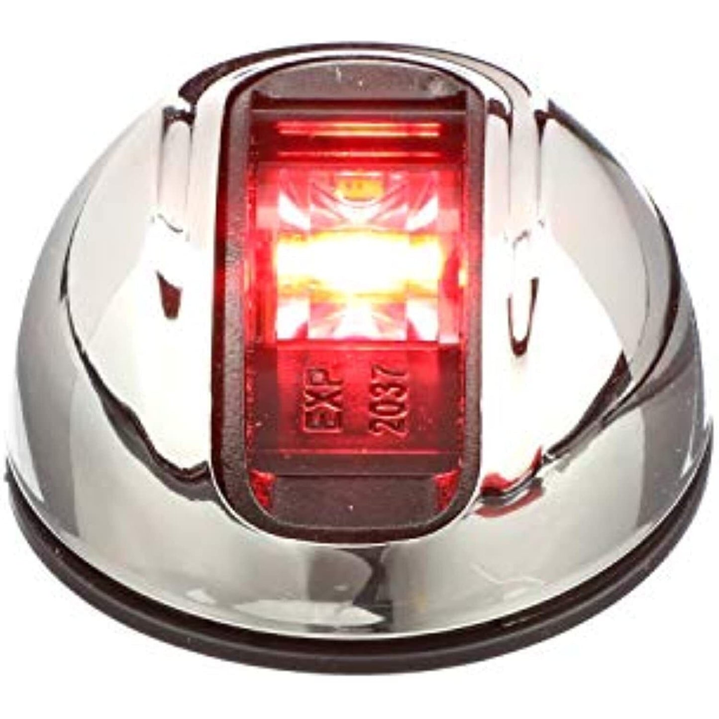 Attwood LightArmor Vertical Surface Mount Navigation Light - Oval - Port (red) -