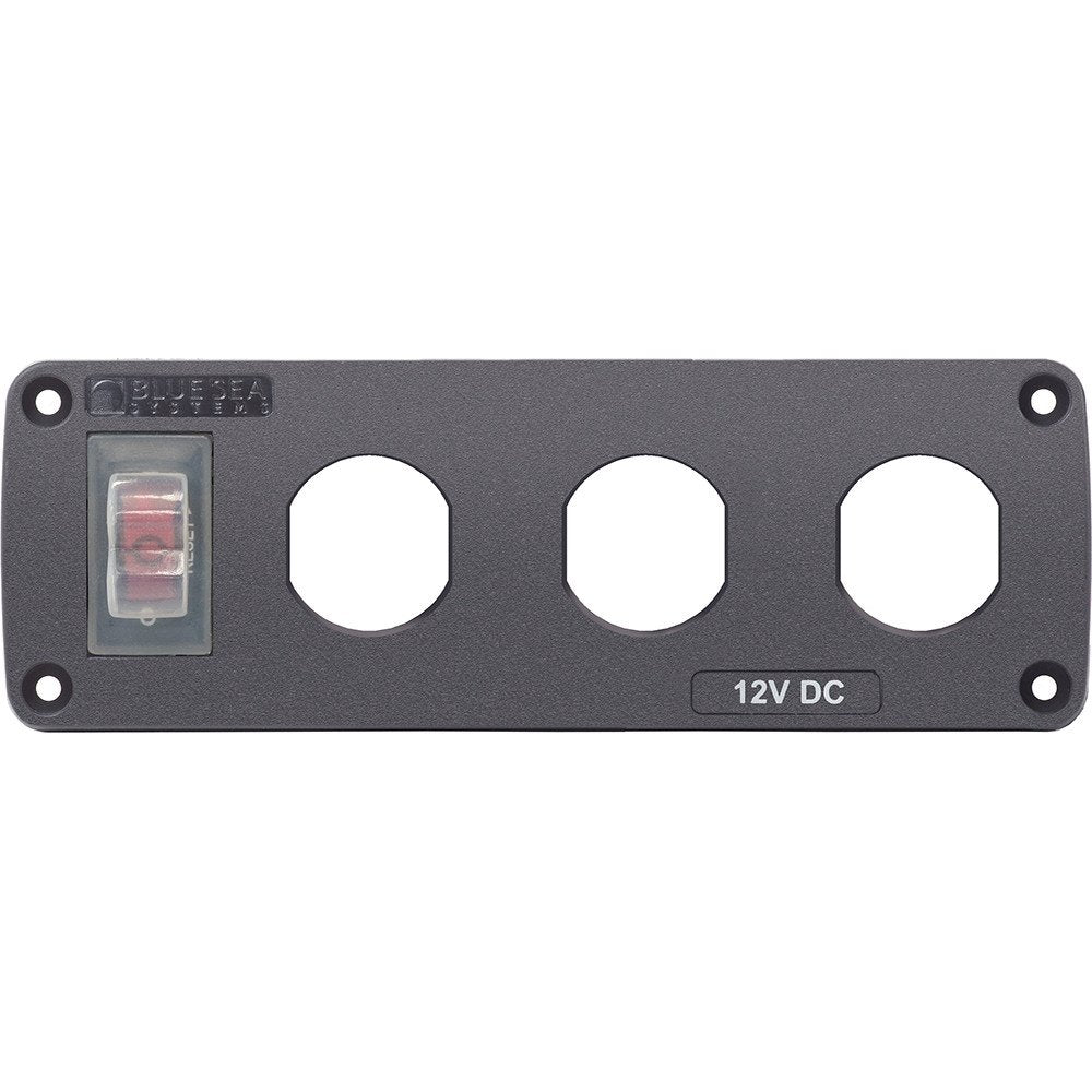 Blue Sea Water Resistant USB Accessory Panel - 15A Breaker
