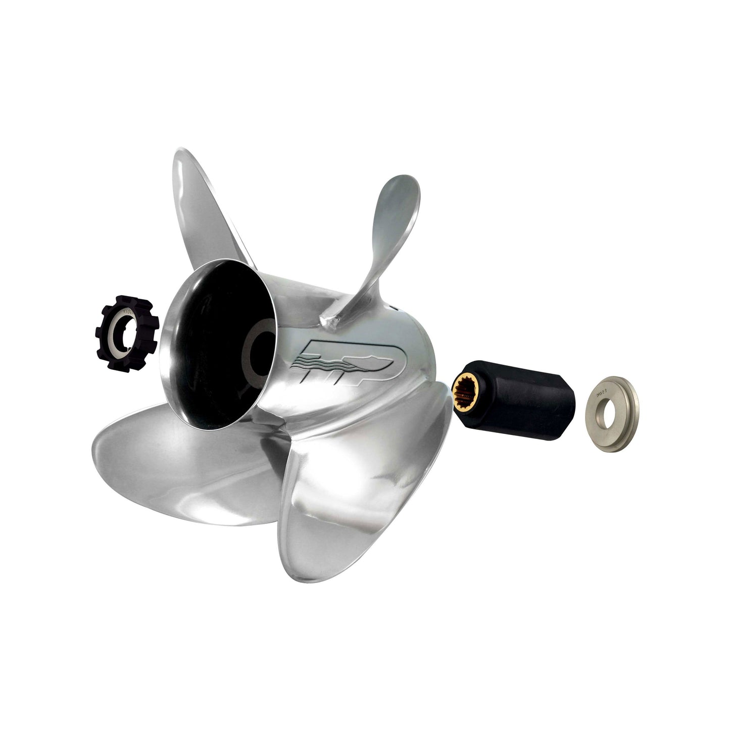 Turning Point Propellers  Express 4-Blade SS Propellers for 40-150hp Engines with 4.25" GC - 14" x 9", RH EX1/EX2-1409-4