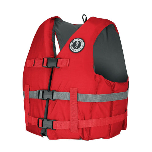 Mustang Livery Foam PFD Water Vest - Medium/Large- Red