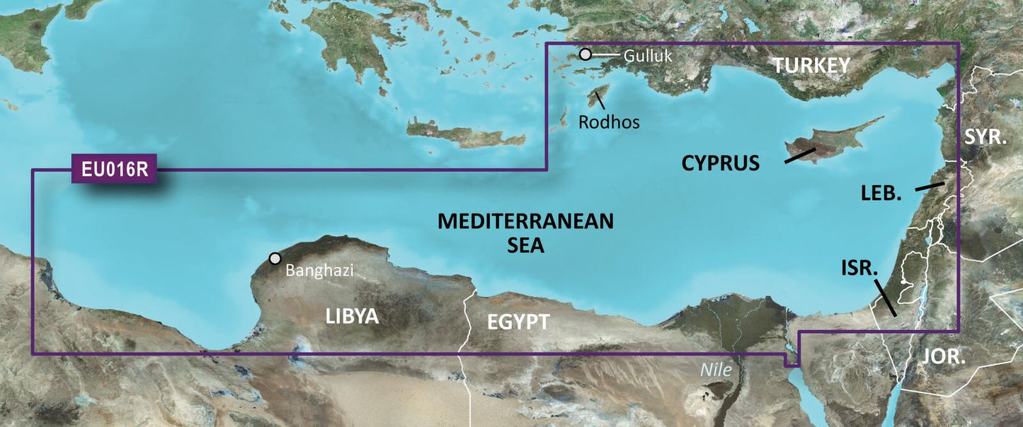 Garmin BlueChart® g3 Vision® HD - VEU016R - Mediterranean Southeast -
