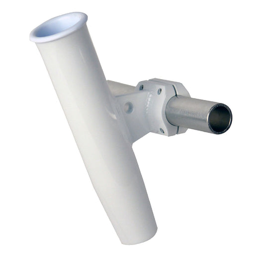 C.E. Smith Aluminum Horizontal Clamp-On Fishing Rod Holder 1.66" OD - White