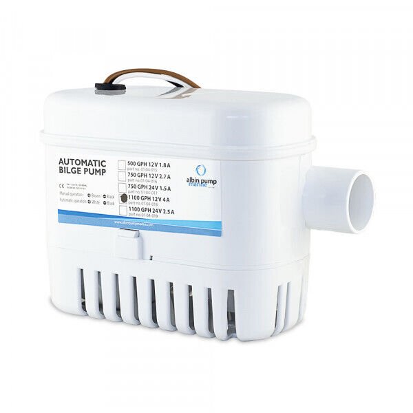 Albin Group Automatic Bilge Pump 1100 GPH - 12V