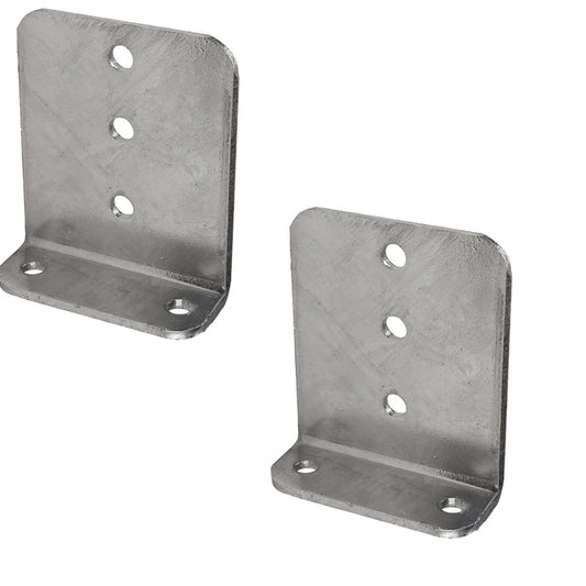 C.E. Smith Vertical 90° Trailer Bunk Bracket - 5" x 6" - Aluminum (pair)