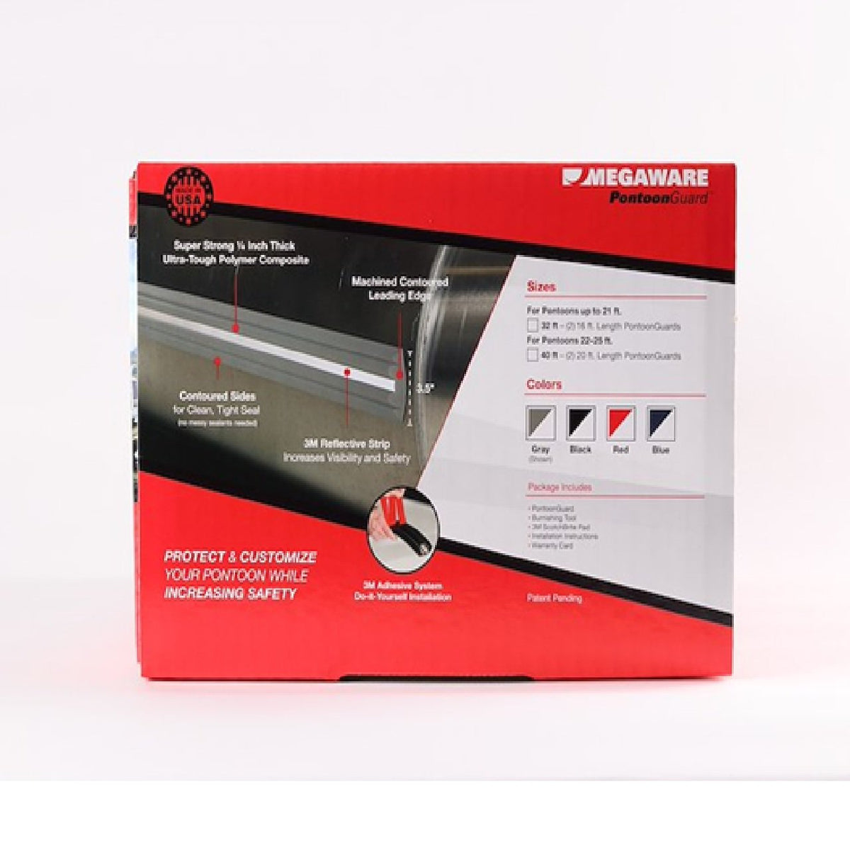 Megaware PontoonGuard Boat Protection System- Gray, 40' (30540)