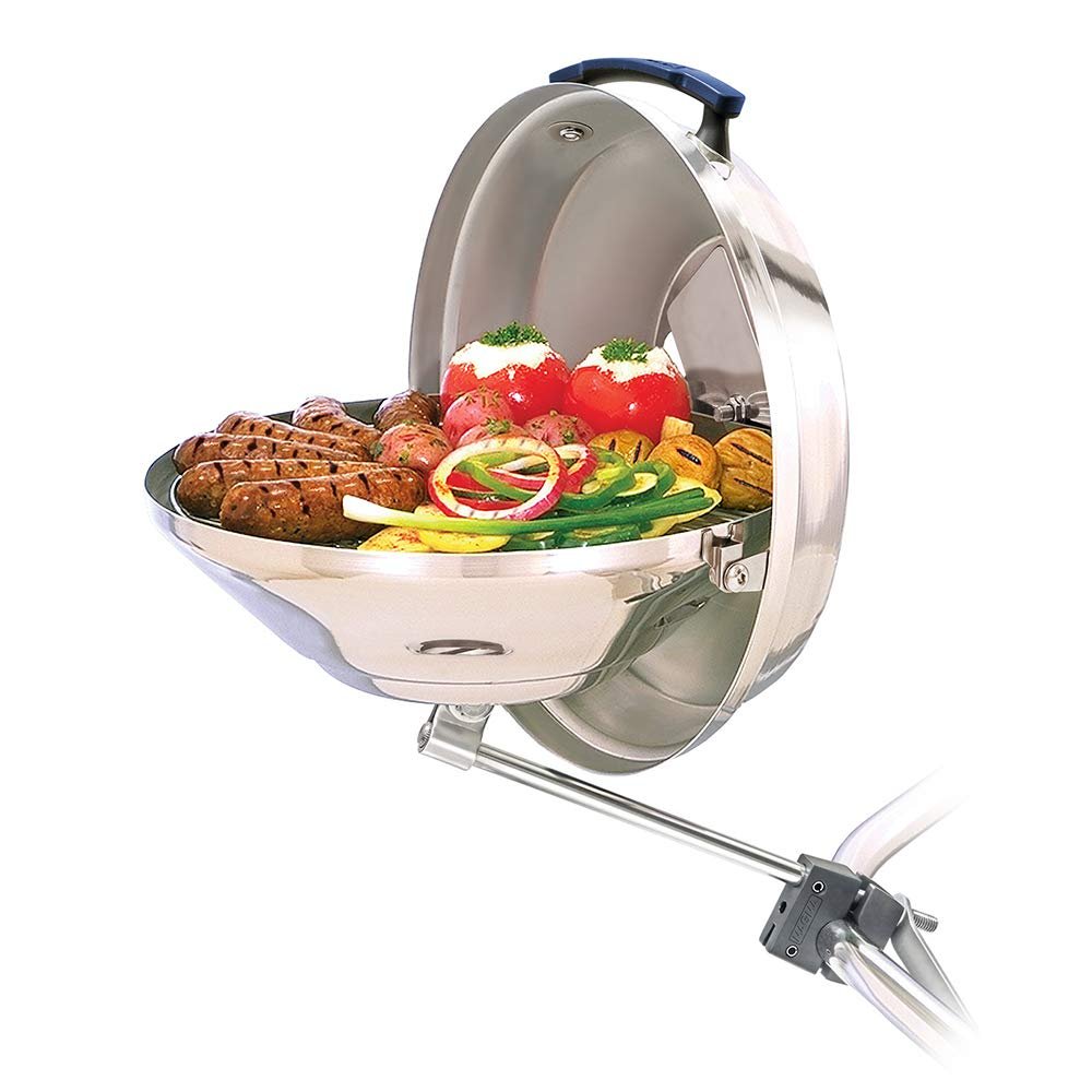Magma Products, A10-104 Marine Kettle Charcoal Grill w/Hinged Lid, Original Size, Multi,15" Diameter
