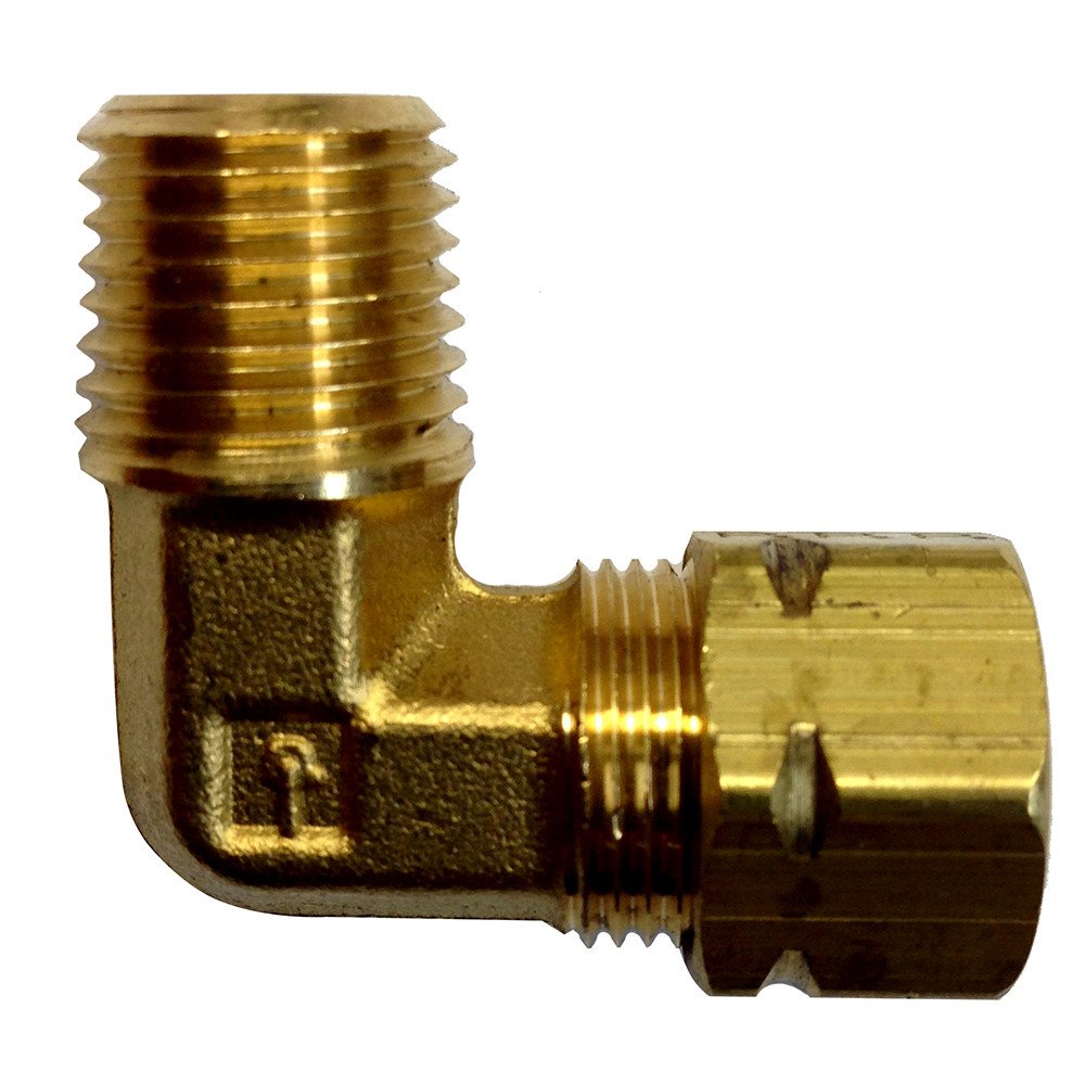 Uflex 90° Helm Fitting f/UP Series - 1/4" NPT to 3/8" COMP