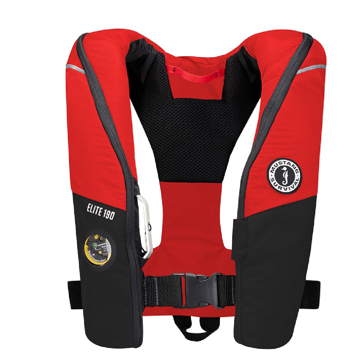 Mustang Elite 190 Offshore Inflatable PFD - Red/Black