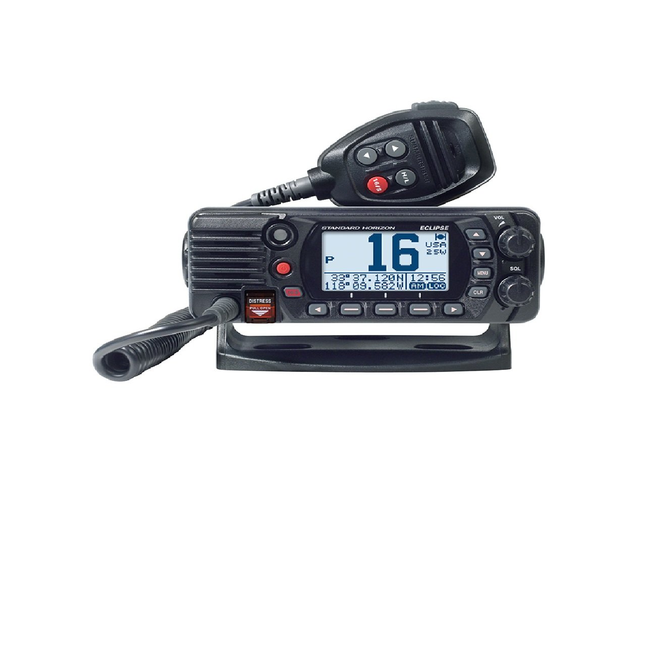 Standard Horizon GX1410GB Eclipse Series 25W Fixed Mount VHF/GPS - Black