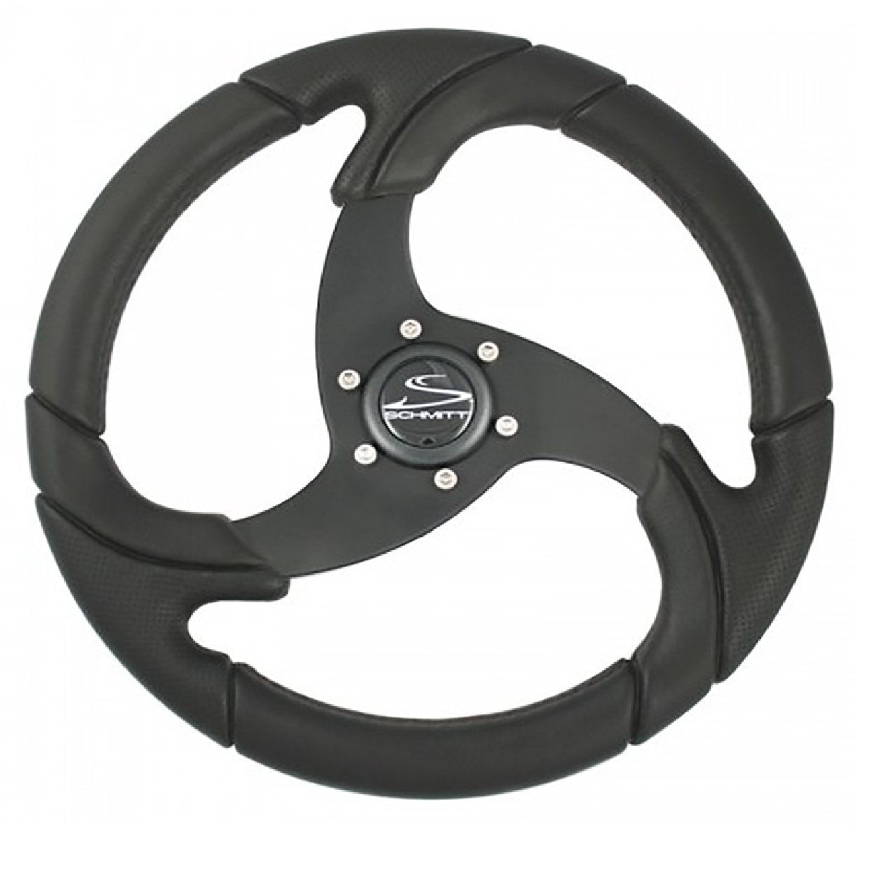 Schmitt Marine Folletto 14.2" Boat Steering Wheel - Black Polyurethane