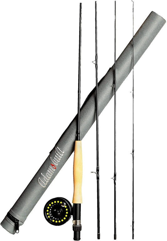 Adamsbuilt Learn to Fly Fish 8ft 4wt Fly Rod Combo (EHA)