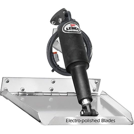 Lenco 16" x 12" Standard Performance Trim Tab Kit w/o Switch Kit 12V