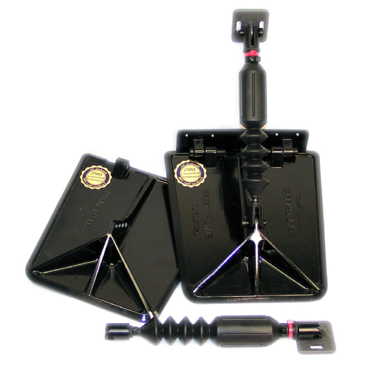 Lectrotab Smart Tab SX Composite Trim Tabs 9.5” x 10” f/12-16’ Boat w/40 - 80HP - Black