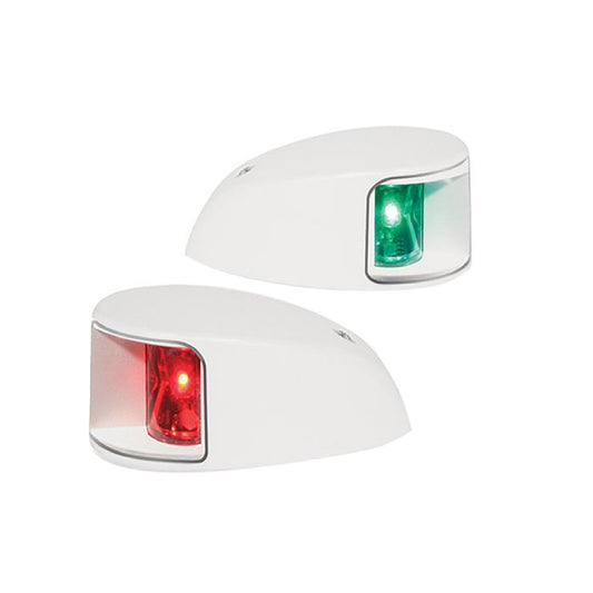 Hella Marine NaviLED Deck Mount Port & Starboard Pair - 2nm - Clear Lens/White Housing