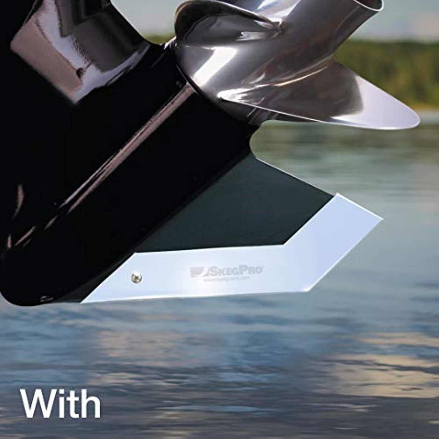 Megaware SkegPro® 02655 Stainless Steel Boat Motor Skeg Protector