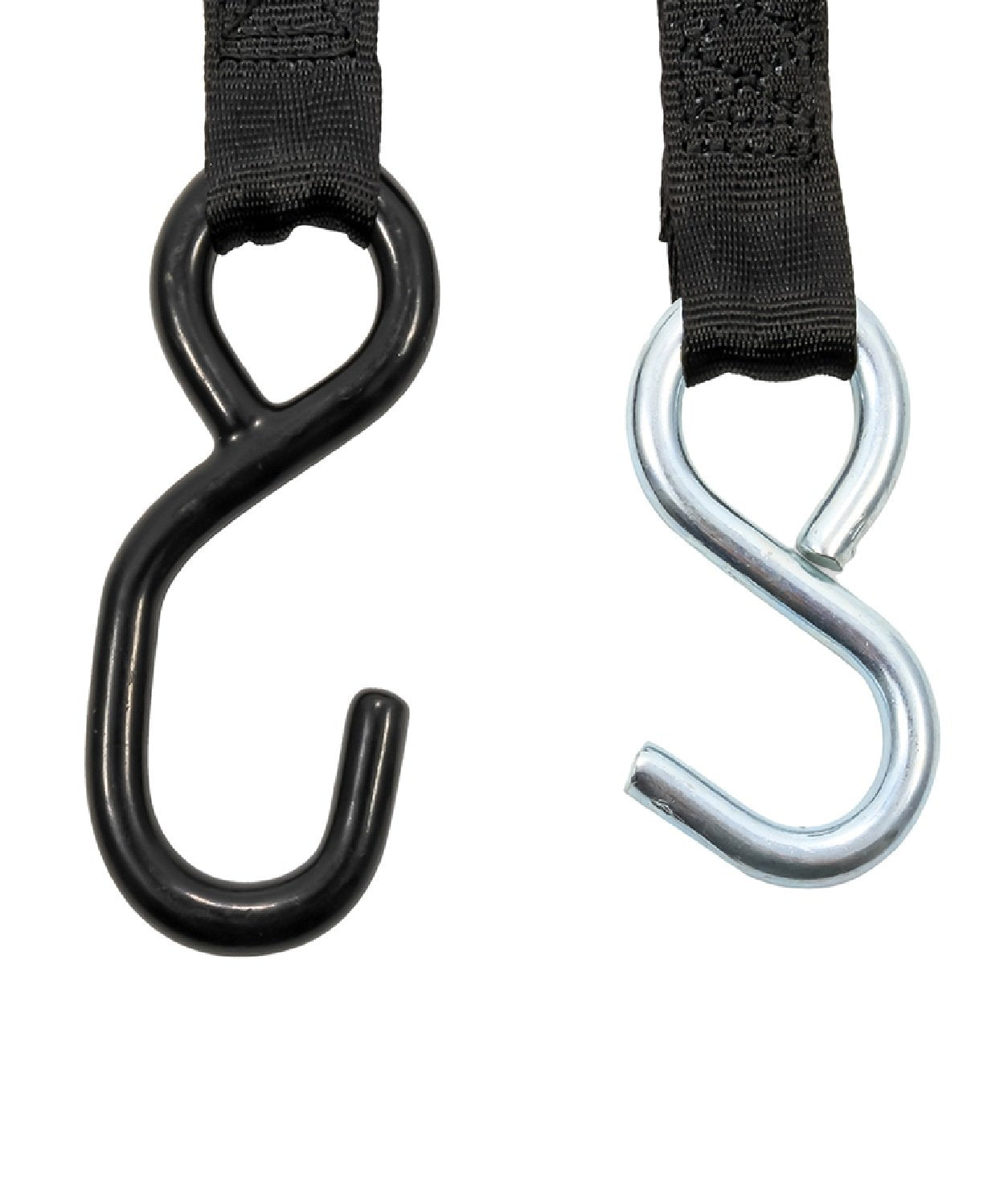 Camco Retractable Boat Trailer Tie Down Straps - 2" Width 6' Dual Hooks