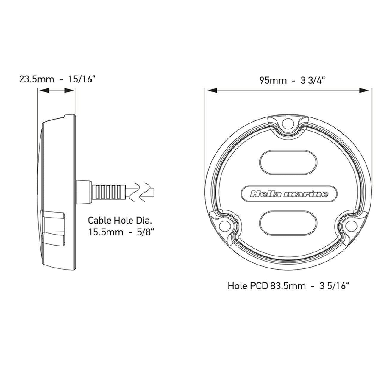 Hella Marine Apelo A1 RGB Underwater Boat Light - 1800 Lumens
