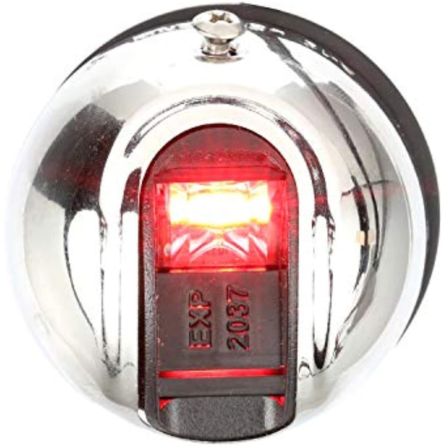 Attwood LightArmor Vertical Surface Mount Navigation Light - Oval - Port (red) -