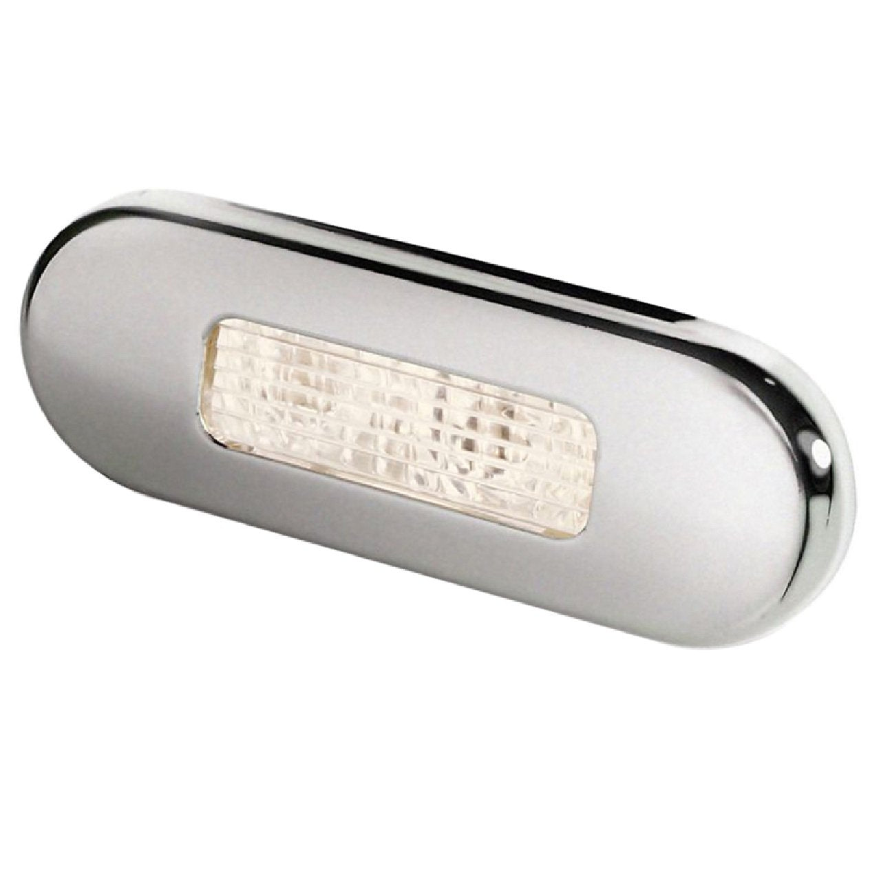 Hella Marine Surface Mount Oblong LED Courtesy Lamp - Warm White LED - SS Bezel (2 Pack)