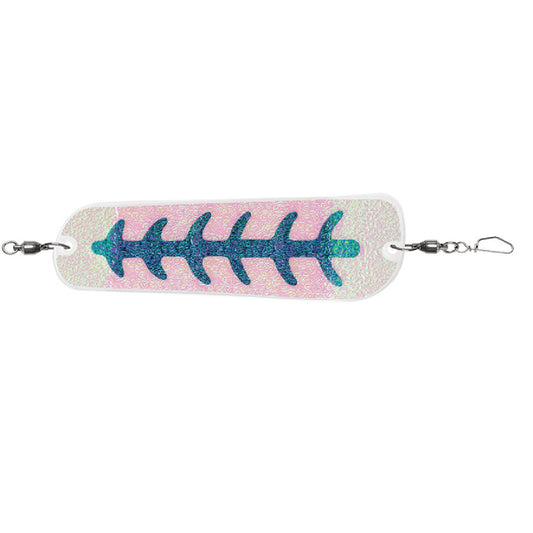 Luhr-Jensen Money Roll Flasher - 8-1/4" Fishing Lure- Pearl Blue Skeleton