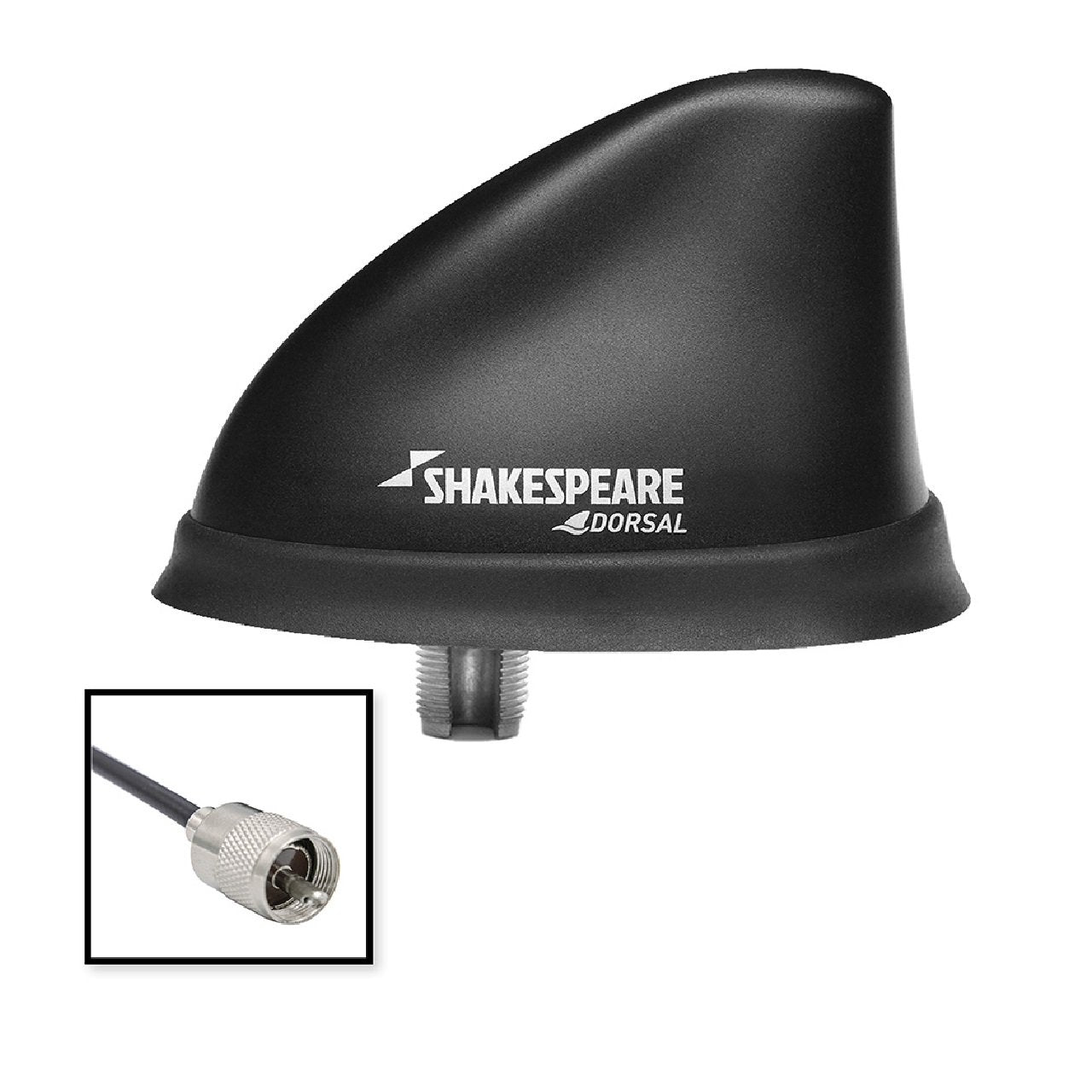 Shakespeare Dorsal Antenna Black Low Profile 26' RGB Cable w/PL-259