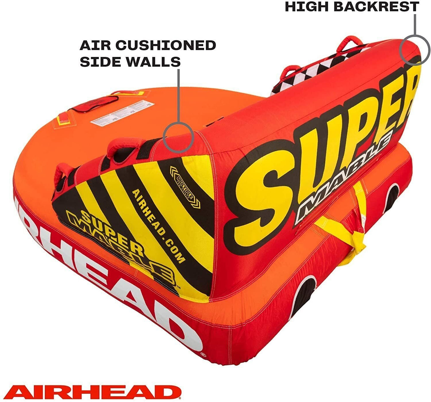 Towable Airhead Super Mable, 1-3 Rider Towable Tube for Boating