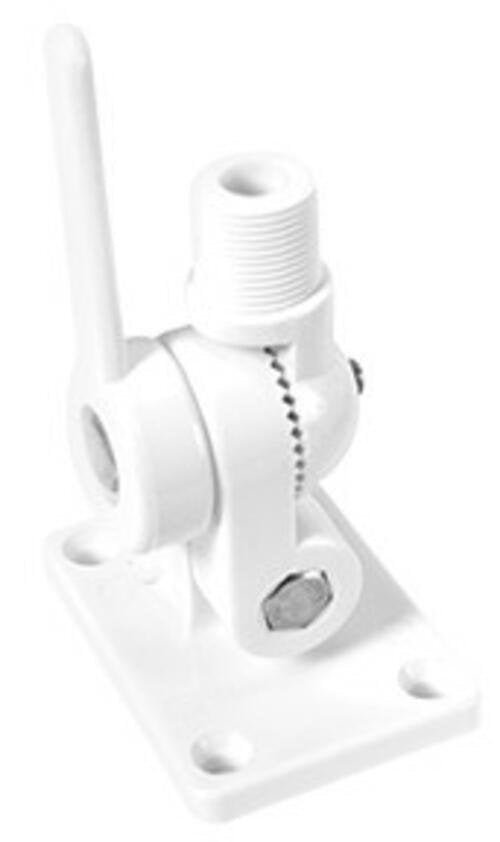Whitecap Boat Antenna Mount Nylon Ratchet-White