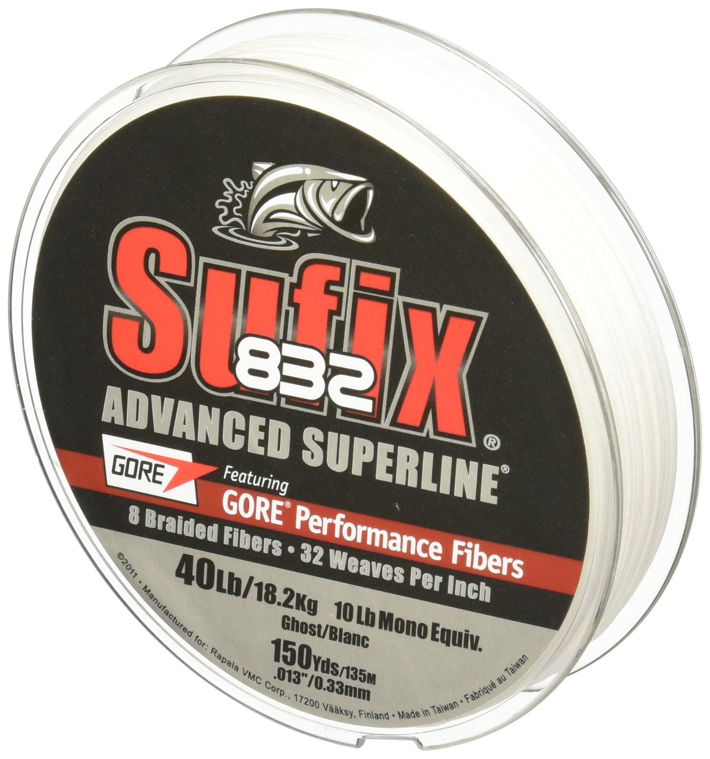 Sufix 832® Advanced Superline® Braid - 6lb - Ghost - 150 yds