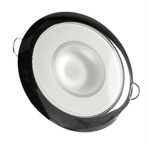 Lumitec Mirage - Flush Mount Down Light - Glass Finish/Polished SS Bezel - White Non-Dimming