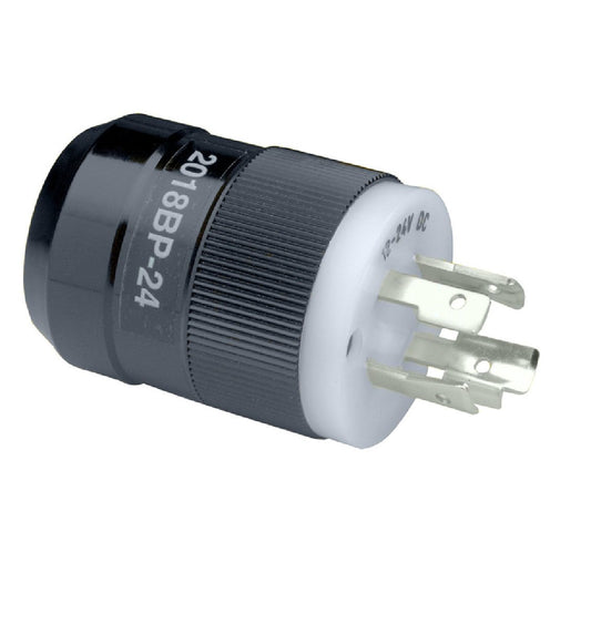 Marinco Trolling Motor Plug (Male) 12/24V - Black