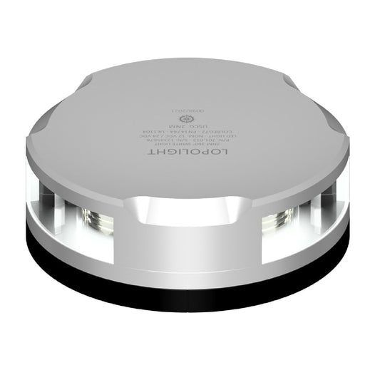 Lopolight 360-Degree Boat Anchor Light - 2NM - Silver Housing w/FB Base