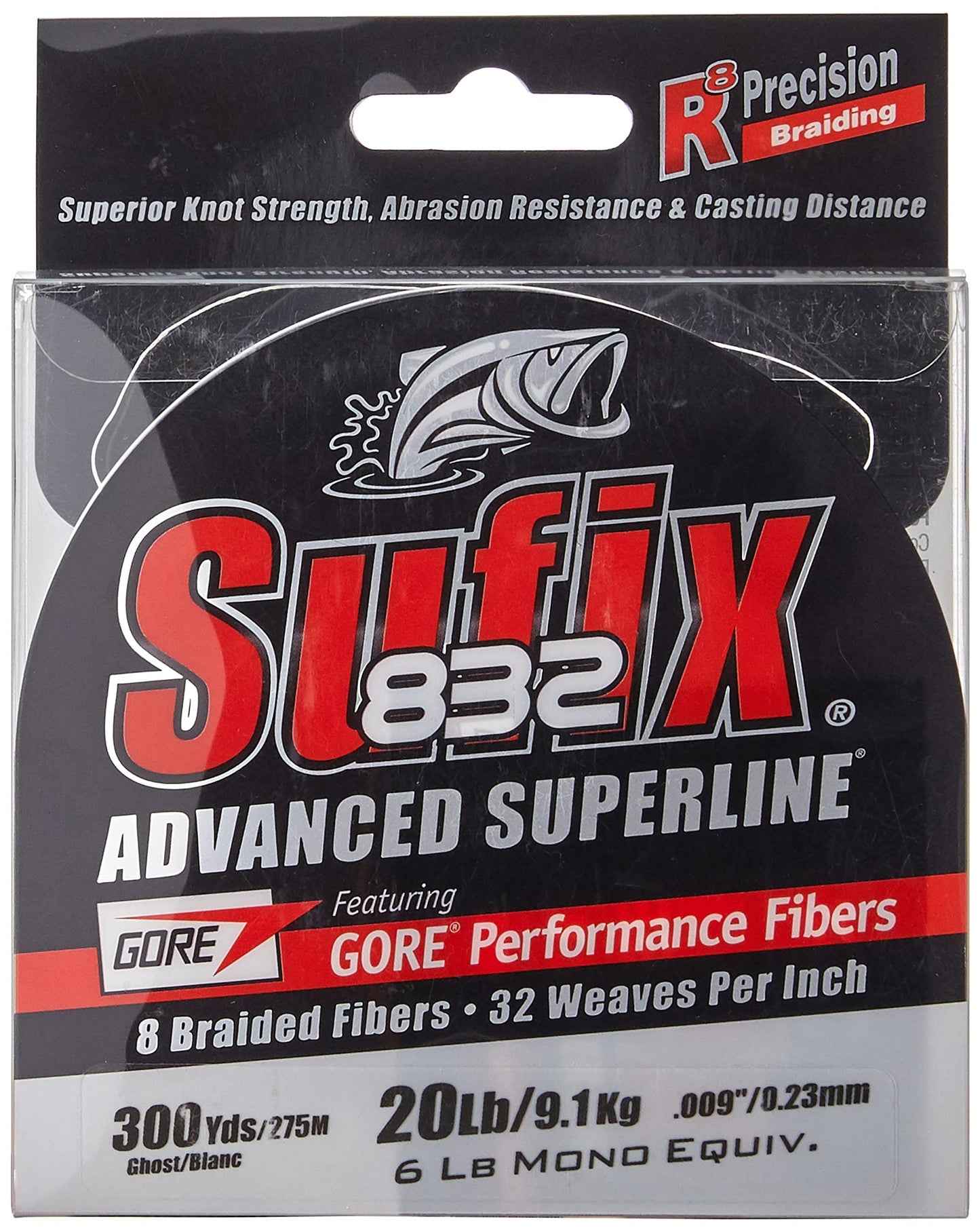 Sufix 832® Advanced Superline® Braid - 20lb - Ghost - 300 yds