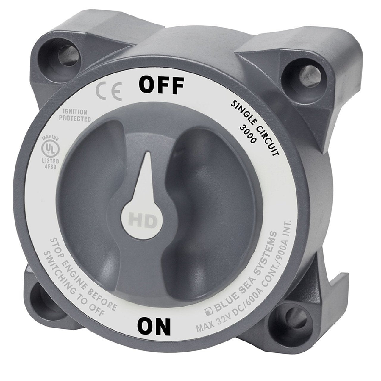 Blue Sea 3000 HD-Series Battery Switch Single Circuit ON/OFF