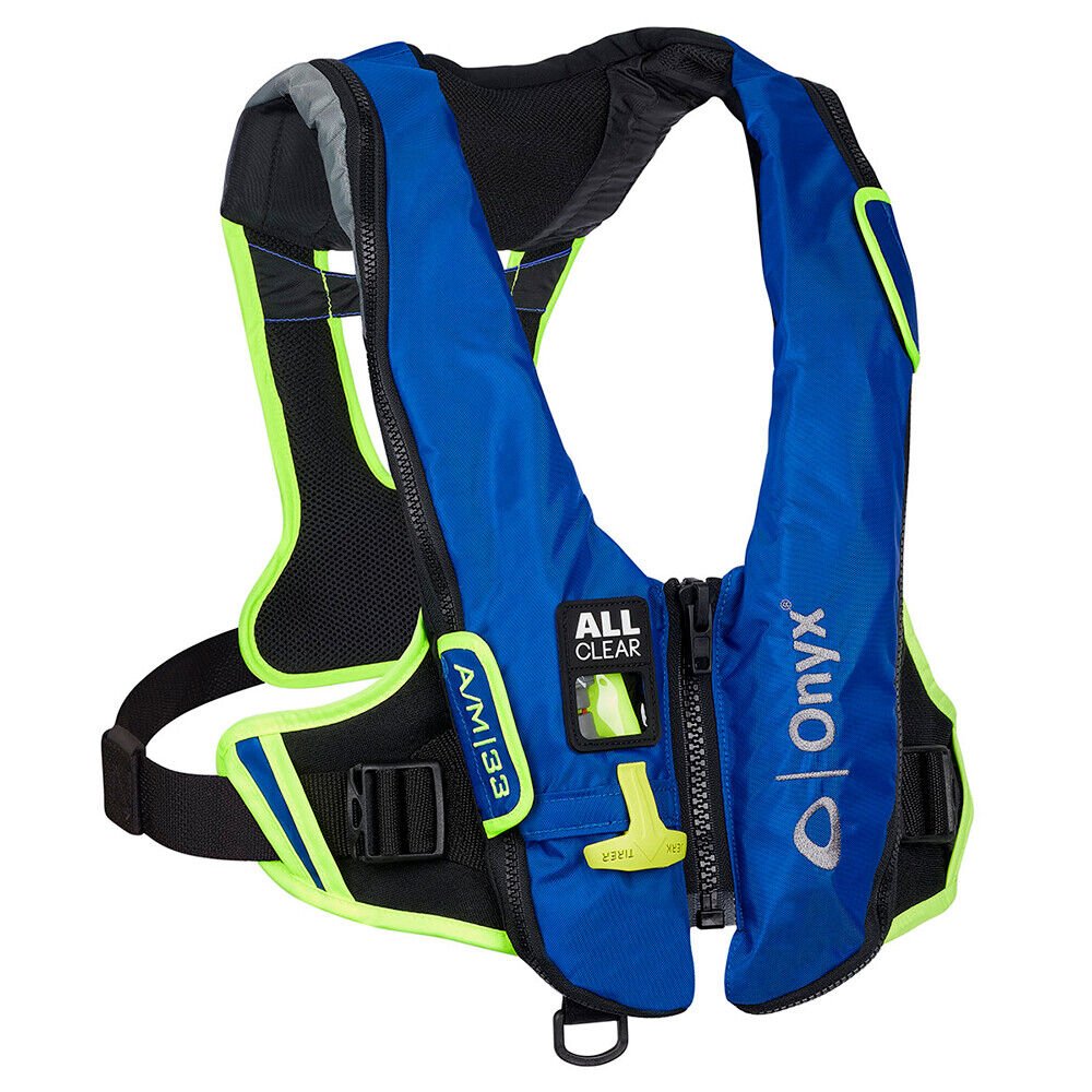 Onyx Impulse All Clear® Auto/Manual Inflatable Life Jacket - Blue