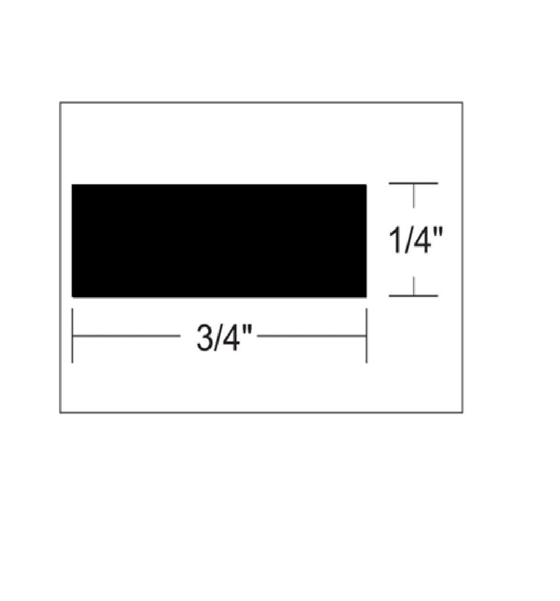 TACO Boat Hatch Tape - 8'L x ¼"H x ¾"W - Black