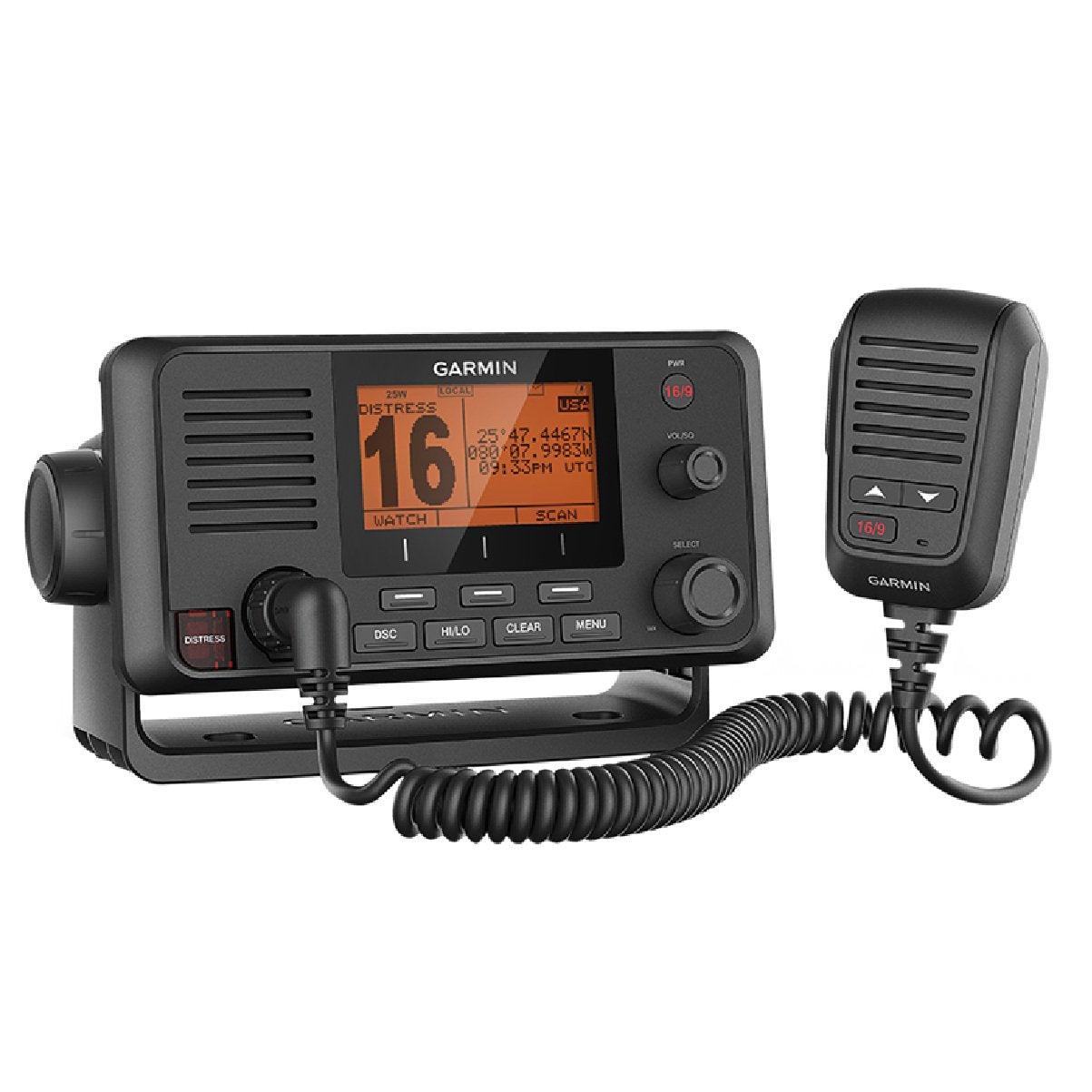 Garmin VHF 215 Marine Radio with DSC, 25W Transmit Power, Built-in GPS