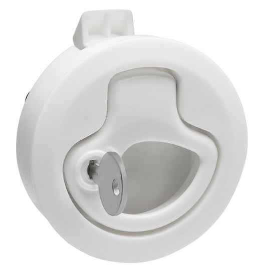 Whitecap Boat Handle Stainless Steel/White Nylon Locking - 1/4 Turn Compression