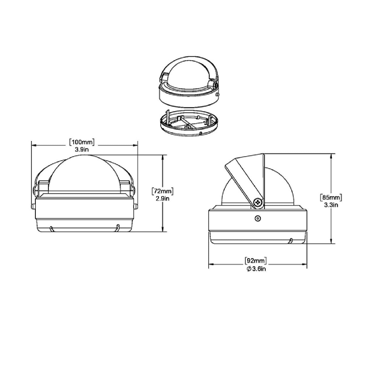 Ritchie RA-93 RitchieAngler Compass - Surface Mount - Gray