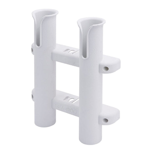 Sea-Dog Two Pole Side Mount Rod Storage Rack - White